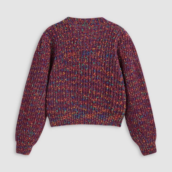 Cider Colorful V-neck Knit Cardigan Size 10 NWT - Picture 2 of 4